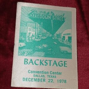 Rare Greatful Dead 1978 Backstage Pass Patch —